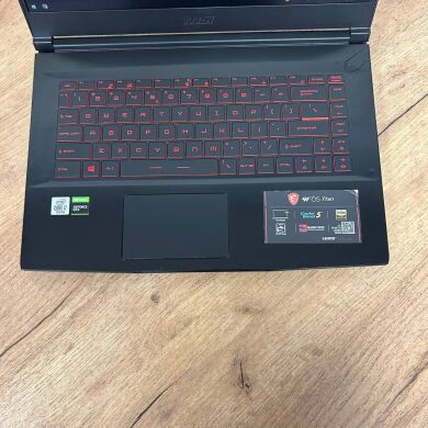 Ігровий ноутбук Б-клас MSI GF65 Thin 10SDR / 15.6" (1920x1080) IPS / Intel Core i7-10750H (6 (12) ядер по 2.6 - 5.0 GHz) / 16 GB DDR4 / 512 GB SSD / nVidia GeForce GTX 1660 Ti, 6 GB GDDR6, 192-bit / WebCam Ігровий ноутбук Б-клас MSI GF65 Thin 10SDR / 15.6" (1920x1080) IPS / Intel Core i7-10750H (6 (12) ядер по 2.6 - 5.0 GHz) / 16 GB DDR4 / 512 GB SSD / nVidia GeForce GTX 1660 Ti, 6 GB GDDR6, 192-bit / WebCam
