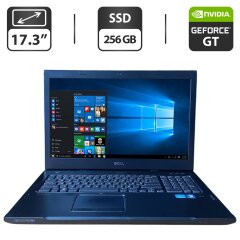 Ноутбук Б-класс Dell Vostro 3750 / 17.3" (1600x900) TN / Intel Core i5-2410M (2 (4) ядра по 2.3 - 2.9 GHz) / 8 GB DDR3 / 256 GB SSD / nVidia GeForce GT 525M, 1 GB GDDR3, 128-bit / WebCam / DVD-ROM