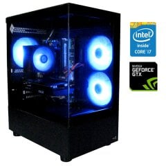 Ігровий ПК AeroCool Viewport Mini ARGB Tower / Intel Core i7-3770 (4 (8) ядра по 3.4 - 3.9 GHz) / 16 GB DDR3 / 500 GB SSD / nVidia GeForce GTX 970, 4 GB GDDR5, 256-bit / 750W / Win 10 Pro + Кабель живлення