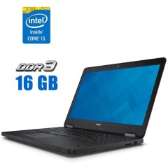 Ноутбук Dell Latitude E5550 / 15.6" (1920x1080) IPS / Intel Core i5-5200U (2 (4) ядра по 2.2 - 2.7 GHz) / 16 GB DDR3 / 512 GB SSD / Intel HD Graphics 5500 / WebCam