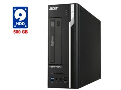 ПК Acer Veriton X2632G SFF / Intel Сore i3-4170 (2 (4) ядра по 3.7 GHz) / 8 GB DDR3 / 500 GB HDD / Intel HD Graphics 4400 / DVD-RW / Win 7