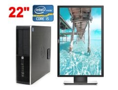 Комплект ПК Б-класс: HP Compaq Pro 6300 SFF / Intel Core i5-3570 (4 ядра по 3.4 - 3.8 GHz) / 8 GB DDR3 / 500 GB HDD / Intel HD Graphics 2500 + Монитор Dell P2214Hb / 22" (1920x1080) IPS / 1x DP, 1x DVI, 1x VGA, 4x USB 2.0 / VESA 100x100 / Pivot