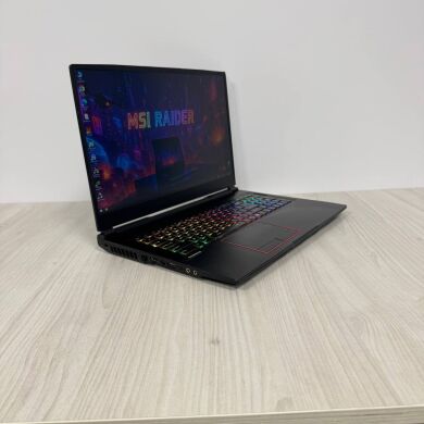 Ігровий ноутбук Б-клас MSI GE75 Raider 10SF / 17.3" (1920x1080) IPS / Intel Core i7-10750H (6 (12) ядер по 2.6 - 5.0 GHz) / 16 GB DDR4 / 512 GB SSD NVMe + 1000 GB HDD / nVidia GeForce RTX 2070, 8 GB GDDR6, 256-bit / WebCam Ігровий ноутбук Б-клас MSI GE75 Raider 10SF / 17.3" (1920x1080) IPS / Intel Core i7-10750H (6 (12) ядер по 2.6 - 5.0 GHz) / 16 GB DDR4 / 512 GB SSD NVMe + 1000 GB HDD / nVidia GeForce RTX 2070, 8 GB GDDR6, 256-bit / WebCam