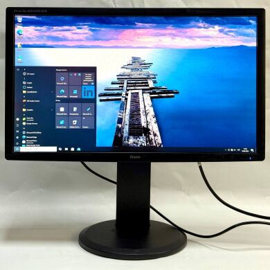 Монитор Iiyama ProLite E2409HDS / 24" (1920x1080) TN / VGA, DVI, HDMI, Audio / Встроенные колонки 2x 2W / VESA 100x100 + Кабель питания