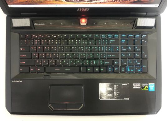 Ігровий ноутбук MSI GT70 2OC / 17.3" (1920x1080) TN / Intel Core i7-4700MQ (4 (8) ядра по 2.4 - 3.4 GHz) / 32 GB DDR4 / 256 GB SSD + 1000 GB HDD / nVidia GeForce GTX 770M, 3 GB GDDR5, 192-bit / WebCam / DVD-ROM