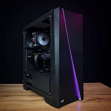Ігровий ПК AeroCool Cylon Tower / Intel Core i7-8700 (6 (12) ядер по 3.2 - 4.6 GHz) / 16 GB DDR4 / 120 GB SSD + 1000 GB HDD / AMD Radeon RX 5700, 8 GB GDDR6, 256-bit / 550W
