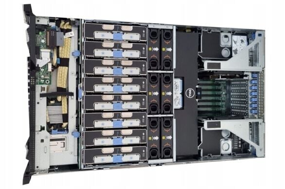 Сервер Dell PowerEdge R930 4U 4SFF / 4x Intel Xeon E7-8880 v4 (22 (44) ядра по 2.2 - 3.3 GHz) / 1024 GB DDR4 / 2x 900 GB HDD / Matrox G200 Graphics / 4x 1100W