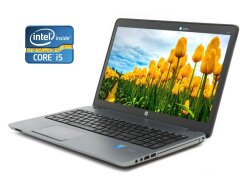 Ноутбук А- клас HP ProBook 450 G1 / 15.6" (1366x768) TN / Intel Core i5-4200M (2 (4) ядра по 2.5 - 3.1 GHz) / 8 GB DDR3 / 128 GB SSD / Intel HD Graphics 4600 / WebCam / DVD-RW / Win 10 Pro