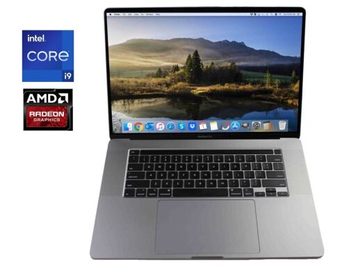 Ігровий ультрабук Apple MacBook Pro 16 2019 A2141 / 16" (3072x1920) IPS / Intel Core i9-9980HK (8 (16) ядер по 2.3 - 5.0 GHz) / 32 GB DDR4 / 1000 GB SSD / AMD Radeon Pro 5500M, 8 GB GDDR6, 128-bit / WebCam / MacOS