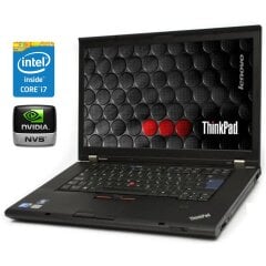 Ноутбук Б-класс Lenovo ThinkPad T520 / 15.6" (1920x1080) TN / Intel Core i7-2720QM (4 (8) ядра по 2.2 - 3.3 GHz) / 8 GB DDR3 / 160 GB SSD / nVidia NVS 4200M, 1 GB GDDR3, 64-bit / WebCam / DVD-ROM