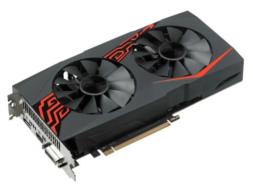 Дискретная видеокарта AMD Asus Radeon RX 580 (2048sp), 8 GB GDDR5, 256-bit / DVI