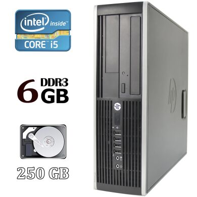HP Compaq Elite 8300 Desktop / Intel® Core™ i5-3470 (4 ядра по 3.20 - 3.60 GHz) / 6 GB DDR3 / 250 GB HDD