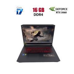 Ігровий ноутбук Acer Nitro 17 / 17.3" (1920x1080) IPS / Intel Core i7-11800H (8 (16) ядер по 2.3 - 4.6 GHz) / 16 GB DDR4 / 512 GB SSD / nVidia GeForce RTX 3060, 6 GB GDDR6, 192-bit / WebCam
