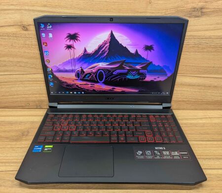 Игровой ноутбук Acer Nitro 5 AN515-57 / 15.6" (1920x1080) IPS / Intel Core i5-11400H (6 (12) ядер по 2.7 - 4.5 GHz) / 16 GB DDR4 / 500 GB SSD / nVidia GeForce GTX 1650, 4 GB GDDR6, 128-bit / WebCam / Windows 10
