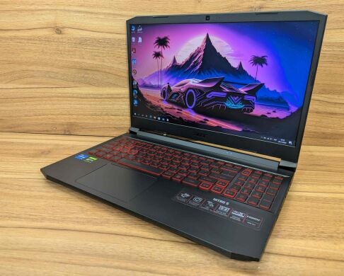 Игровой ноутбук Acer Nitro 5 AN515-57 / 15.6" (1920x1080) IPS / Intel Core i5-11400H (6 (12) ядер по 2.7 - 4.5 GHz) / 16 GB DDR4 / 500 GB SSD / nVidia GeForce GTX 1650, 4 GB GDDR6, 128-bit / WebCam / Windows 10