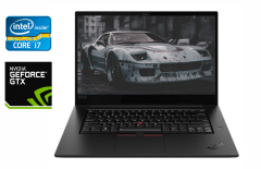 Ігровий ноутбук Б-клас Lenovo ThinkPad X1 Extreme Gen 2 / 15.6" (1920x1080) IPS / Intel Core i7-9750H (6 (12) ядер по 2.6 - 4.5 GHz) / 16 GB DDR4 / 512 GB SSD / nVidia GeForce GTX 1650 Max-Q, 4 GB GDDR5, 128-bit / WebCam / TouchID