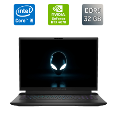Ігровий ноутбук Dell Alienware m18 R2 / 18" (2560x1600) IPS / Intel Core i9-14900K (24 (32) ядра по 2.4 - 6.0 GHz) / 32 GB DDR5 / 1000 GB SSD / nVidia GeForce RTX 4070, 8 GB GDDR6, 128-bit / WebCam