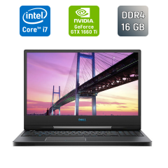 Ігровий ноутбук Dell G7 7590 / 15.6" (1920x1080) IPS / Intel Core i7-9750H (6 (12) ядер по 2.6 - 4.5 GHz) / 16 GB DDR4 / 512 GB SSD / nVidia GeForce GTX 1660 Ti, 6 GB GDDR6, 192-bit / WebCam / Windows 10