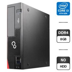 Компьютер Fujitsu Esprimo D556 E90 SFF / Intel Core i3-6100 (2 (4) ядра по 3.7 GHz) / 8 GB DDR4 / NO HDD / Intel HD Graphics 530