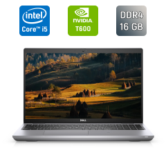 Мобільна робоча станція Б-клас Dell Precision 3561 / 15.6" (1920x1080) IPS / Intel Core i5-11500H (6 (12) ядер по 2.4 - 4.6 GHz) / 16 GB DDR4 / 256 GB SSD / nVidia T600, 4 GB GDDR6, 128-bit / WebCam