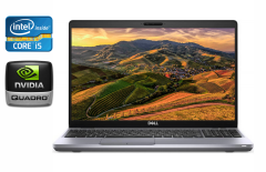 Мобильная рабочая станция Dell Precision 3551 / 15.6" (1920x1080) IPS / Intel Core i5-10400H (4 (8) ядра по 2.6 - 4.6 GHz) / 16 GB DDR4 / 512 GB SSD / nVidia Quadro P620, 4 GB GDDR5, 128-bit / WebCam / HDMI