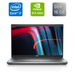 Мобильная рабочая станция Dell Precision 3570 / 15.6" (1920x1080) IPS / Intel Core i7-1265U (10 (12) ядер по 3.6 - 4.8 GHz) / 16 GB DDR5 / 512 GB SSD / nVidia RTX A500, 4 GB GDDR6, 64-bit / WebCam / TouchID