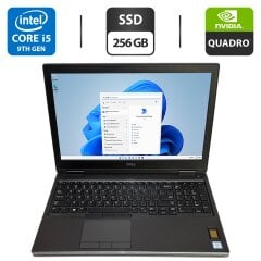 Мобильная рабочая станция Dell Precision 7540 / 15.6" (1920x1080) IPS / Intel Core i5-9400H (4 (8) ядра по 2.5 - 4.3 GHz) / 16 GB DDR4 / 256 GB SSD / nVidia Quadro T2000, 4 GB GDDR5, 128-bit / Windows 11 Pro