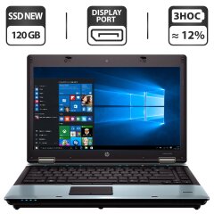 Нотбук Б-клас HP ProBook 6450b / 14" (1366x768) TN / Intel Core i5-450M (2 (4) ядра по 2.3 - 2.66 GHz) / 6 GB DDR3 / 120 GB SSD NEW / Intel HD Graphics / WebCam / DVD-ROM + Windows 10 ліцензія+ Мишка в подарунок