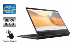 Ноутбук-трансформер Б-класс Lenovo Yoga 710-15IKB / 15.6" (1920x1080) IPS Touch / Intel Core i5-7200U (2 (4) ядра по 2.5 - 3.1 GHz) / 16 GB DDR4 / 256 GB SSD / Intel HD Graphics 620 / WebCam / Fingerprint + Беспроводная мышка