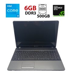 Ноутбук Asus Pakard Bell i5g / 15.6" (1366x768) TN / Intel Core i5-2450M (2 (4) ядра по 2.5 - 3.1 GHz) / 6 GB DDR3 / 500 GB HDD / nVidia GeForce GT 630M, 1 GB GDDR3, 64-bit / WebCam / HDMI