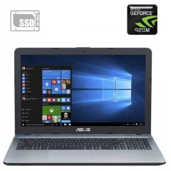 Ноутбук Asus X541U Gray / 15.6" (1366x768) TN / Intel Core i3-6006U (2 (4) ядра по 2.0 GHz) / 4 GB DDR3 / 120 GB SSD / nVidia GeForce 920M, 2 GB DDR3, 64-bit / WebCam
