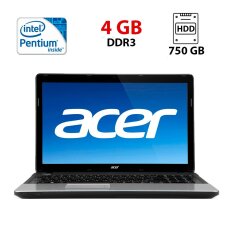 Ноутбук Б-класс Acer E1-531 / 15.6" (1366x768) TN / Intel Pentium B960 (2 ядра по 2.2 GHz) / 4 GB DDR3 / 750 GB HDD / Intel HD Graphics 2000 / WebCam