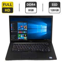 Ноутбук Б-клас Dell Latitude 7490 / 14" (1920x1080) IPS / Intel Core i5-8350U (4 (8) ядра по 1.7 - 3.6 GHz) / 8 GB DDR4 / 128 GB SSD M.2 / Intel UHD Graphics 620 / WebCam / Windows 10 Pro