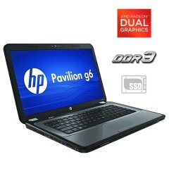 Ноутбук Б-клас HP Pavilion g6-1352sg / 15.6" (1366x768) TN / AMD A4-3305M (2 ядра по 1.9 - 2.5 GHz) / 4 GB DDR3 / 120 GB SSD / AMD Radeon HD 7450M, 1 GB DDR3, 64-bit / WebCam