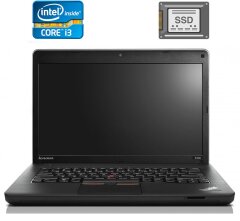 Ноутбук Б-класс Lenovo ThinkPad Edge E430 / 14" (1366x768) TN / Intel Core i3-2350M (2 (4) ядра по 2.3 GHz) / 4 GB DDR3 / 120 GB SSD / Intel HD Graphics 3000 / WebCam / HDMI
