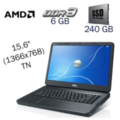 Ноутбук Б класс Dell Inspiron N5050 / 15.6" (1366x768) TN / AMD C-60 (2 ядра по 1.0 - 1.33 GHz) / 6 GB DDR3 / 240 GB SSD / AMD Radeon 6290 Graphics / WebCam