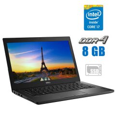 Ноутбук Dell Latitude 7480 / 14" (1920x1080) IPS Touch / Intel Core i7-7600U (2 (4) ядра по 2.8 - 3.9 GHz) / 8 GB DDR4 / 240 GB SSD / Intel HD Graphics 620 / WebCam 