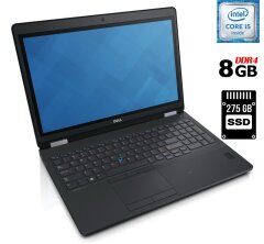Ноутбук Dell Latitude E5570 / 15.6" (1366x768) TN / Intel Core i5-6300HQ (4 ядра по 2.3 - 3.2 GHz) / 8 GB DDR4 / 275 GB SSD / Intel HD Graphics 530 / WebCam / HDMI