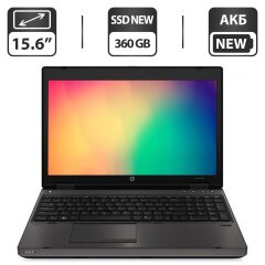 Ноутбук HP ProBook 6570b / 15.6" (1366x768) TN / Intel Core i5-3210M (2 (4) ядра по 2.5 - 3.1 GHz) / 6 GB DDR3 / 360 GB SSD NEW / Intel HD Graphics 4000 / DVD-ROM / АКБ NEW / Windows 10 Pro