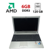 Ноутбук Samsung RV515 / 15.6" (1366x768) TN / AMD E-450 (2 ядра по 1.65 GHz) / 6 GB DDR3 / 120 GB SSD / AMD Radeon HD6320 / WebCam