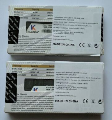 Нова оперативна пам'ять Kllisre / 16 GB / 2Rx4 PC4-21300S-CL19 / DDR4 / 2666 MHz