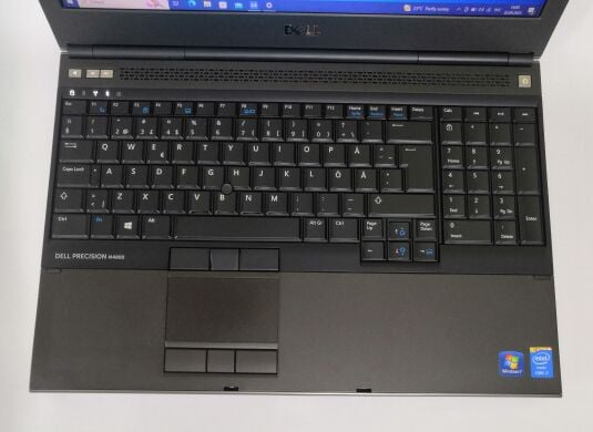 Мобільна робоча станція Dell Precision M4800 / 15.6" (1920x1080) TN / Intel Core i7-4700MQ (4 (8) ядра по 2.4 - 3.4 GHz) / 8 GB DDR3 / 240 GB SSD / nVidia Quadro K2100M, 2 GB GDDR5, 128-bit / DVD-RW / Wind 10 Pro