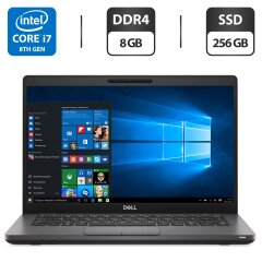 Ультрабук Б-класс Dell Latitude 5400 / 14" (1920x1080) IPS / Intel Core i7-8665U (4 (8) ядра по 1.9 - 4.8 GHz) / 8 GB DDR4 / 256 GB SSD / Intel UHD Graphics 620 / WebCam / HDMI