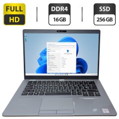 Ультрабук Б-клас Dell Latitude 5411 / 14" (1920x1080) TN / Intel Core i5-8365U (4 (8) ядра по 1.6 - 4.1 GHz) / 16 GB DDR4 / 256 GB SSD / Intel UHD Graphics / WebCam