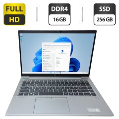 Ультрабук Б-класс HP EliteBook 845 G8 / 14" (1920x1080) TN / AMD Ryzen 5 Pro 5650U (6 (12) ядер по 2.3 - 4.2 GHz) / 16 GB DDR4 / 256 GB SSD / AMD Radeon Graphics / WebCam