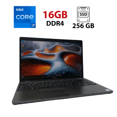 Ультрабук Dell Latitude 5500 / 15.6" (1920x1080) IPS / Intel Core i7-8665U (4 (8) ядра по 1.9 - 4.8 GHz) / 16 GB DDR4 / 256 GB SSD / Intel UHD Graphics / WebCam / Windows 11 Pro / Sim Card