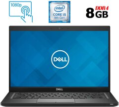 Ультрабук Dell Latitude 7390 / 13.3" (1920x1080) IPS Touch / Intel Core i5-8350U (4 (8) ядра по 1.7 - 3.6 GHz) / 8 GB DDR4 / 256 GB SSD M.2 / Intel UHD Graphics 620 / WebCam / Fingerprint / HDMI / Windows 10 лицензия