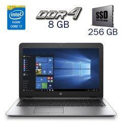 Ультрабук HP EliteBook 850 G3 / 15.6" (1920x1080) TN / Intel Core i7-6600U (2 (4) ядра по 2.6 - 3.4 GHz) / 8 GB DDR4 / 256 GB SSD / Intel HD Graphics 520 / WebCam