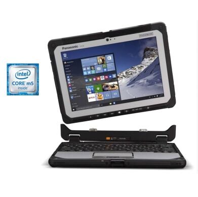 Захищений нетбук-трансформер Panasonic Toughbook CF-20 / 10.1" (1920x1200) IPS Touch / Intel Core M5-6Y57 (2 (4) ядра по 1.1 - 2.8 GHz) / 8 GB DDR3 / 256 GB SSD / Intel HD Graphics 615 / WebCam / Win 10 Pro / 2x АКБ