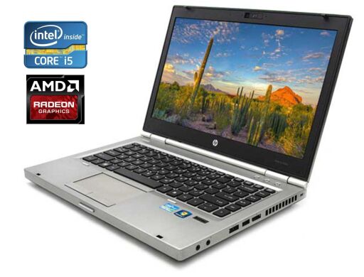 Ноутбук HP EliteBook 8460p / 14" (1366x768) TN / Intel Core i5-2520M (2 (4) ядра по 2.5 - 3.2 GHz) / 8 GB DDR3 / 500 GB HDD / AMD Radeon HD 6470M, 1GB DDR3, 64-bit / WebCam / DVD-ROM